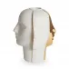 Atlas Split Vase White/Gold