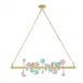 Globo 6-Light Linear Chandelier Multi