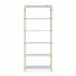 Siam Etagere Ivory Mahogany/Ice Raffia