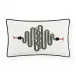 Snake Embroidered Pillow