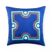 Madrid Square Molding Pillow 16" x 16" Navy/Teal