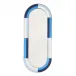 Harlequin Capsule Oval Mirror Multi Blue