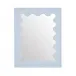 Ripple Blue Lacquer Rectangular Mirror