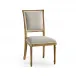Timeless Flare Upholstered. Side Chair Flared Top in Sun Bleached Cherry