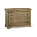 Timeless Entropy Louis Phillipe Drawer Chest in Stripped Brown Chestnut