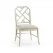 Timeless Saros Chippendale Bamboo Side Chair in London Mist