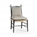 Timeless Doppler Ladderback Side Chair in Ebonized Black