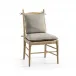 Timeless Doppler Ladderback Side Chair in Stripped Brown Chestnut