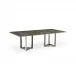Gatsby Patterned Wood & Stainless Steel Dining Table