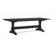 Timeless Epoch Trestle Dining Table in Ebonized Oak
