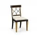 Traditional Accents Regency Black Painted curved back side chair