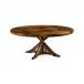 Casual Accents Country Walnut Round Dining Table 60"