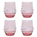 Amalia Acrylic Small Tumbler Set of 4 - Coral