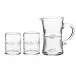 Graham Glass Bar Pitcher and Double Old Fashioned Set of 3 Pc