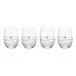 Amalia Stemless White Wine Glass Set of 4