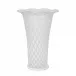 Trellis 9" Flared Vase - White