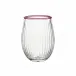 Nell Blush Stemless Wine Glass