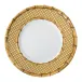 Bamboo Caning Natural Melamine Dinner Plate