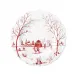 Country Estate Winter Frolic Ruby Dessert/Salad Plate