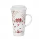 Country Estate Winter Frolic Travel Mug with Silicone Lid