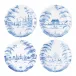 Country Estate Delft Blue Party Plate Assorted Set of 4