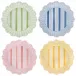 Cabana Stripe Melamine Dinner Plate Assorted Set of 4 - Multi