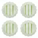 Cabana Stripe Melamine Dessert/Salad Plate Set of 4 - Seagrass