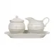 Berry & Thread Sugar and Creamer Set of 3 pc Whitewash