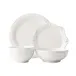 Berry & Thread Whitewash 4 Pc Place Setting with 2 Bowls