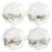 Berry & Thread North Pole Dessert/Salad Plate Assorted Set of 4