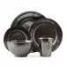 Pewter Stoneware 5 Pc Place Setting