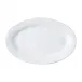 Quotidien White Truffle 15" Oval Platter