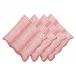 Cabana Stripe Napkin Set of 4 - Coral