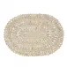 Straw Loop Oval Placemat - Whitewash