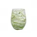 Puro Marbled Stemless Wine Glass Green