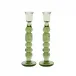 Provence 9" Candlestick Set of 2 - Basil