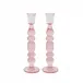 Provence 9" Candlestick Set of 2 - Blush