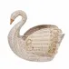 Provence Rattan Swan Basket Whitewash