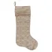 Heidi Embroidered Stocking - Natural