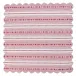 Villa Stripe 52" Square Tablecloth Ruby