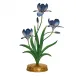 Meadow Walk Iris Chambray Centerpiece Candelabra 14"