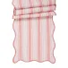 Cabana Stripe 18" x 90" Table Runner - Coral