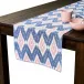 Ikat Blue/Pink Table Runner 18" x 90"