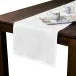 Berry Scallop White Table Runner 18" x 90"