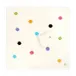 Baby Blanket Polka Dots with Bear Ear Cap Crème 30" x 30"