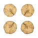 Woodland Natural/Brown Coasters Set of Four