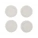 Lumina Set of 4 White Coasters