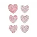 Sweetheart Set of 6 Pink/Red Coasters