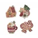 Holiday Treats Multi Coasters, Set Of 4