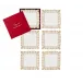 Etoile Set of 6 White/Gold/Silver Cocktail Napkins